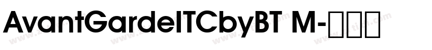 AvantGardeITCbyBT M字体转换